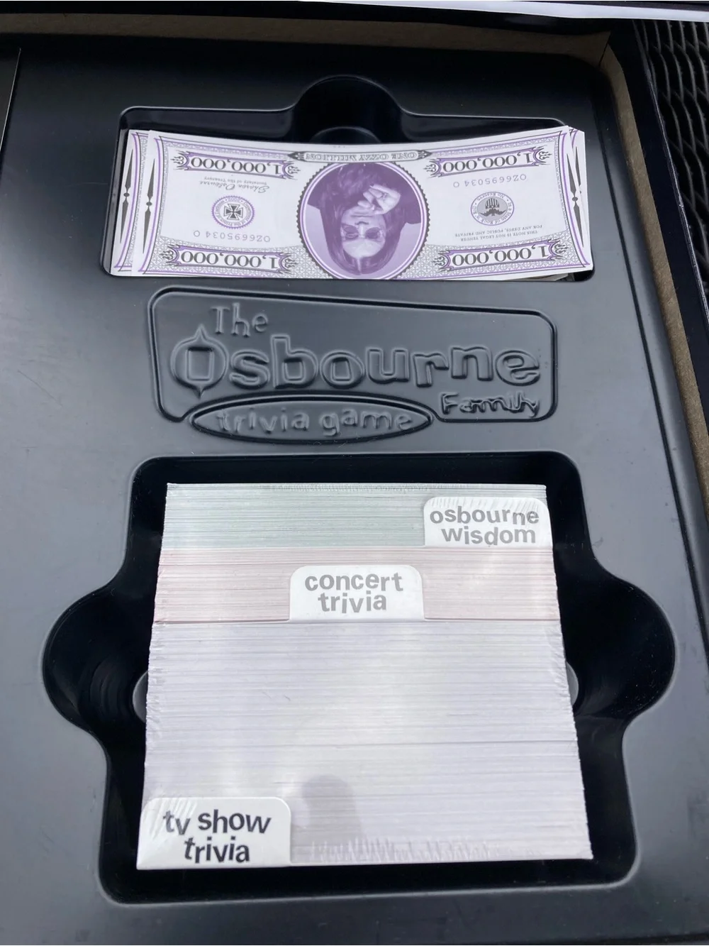The Osbourne Family Trivia board game